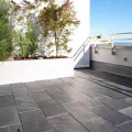 Azulejo de pizarra verde antideslizante natural para piso